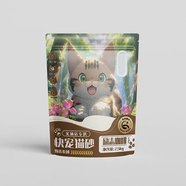 Katzenstreu mit Kaffeegeschmack und Tofu